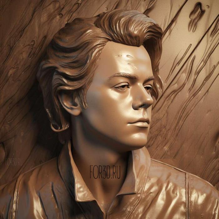 Harry Styles 3 stl model for CNC
